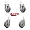 Service Caster 5 Inch Thermoplastic Rubber Swivel 3/4 Inch Square Stem Caster Brakes SCC, 2PK SCC-SQ20S514-TPRB-TLB-34-2-S-2 - alternate 2